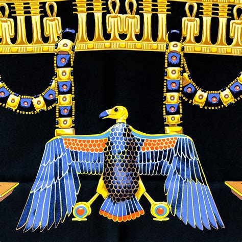 TUTANKHAMUN HERMES SILK SCARF by Vladimir 